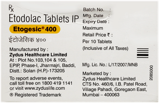 Etogesic 400 Tablet 10